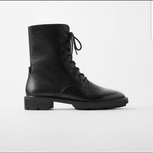 Zara leather boots